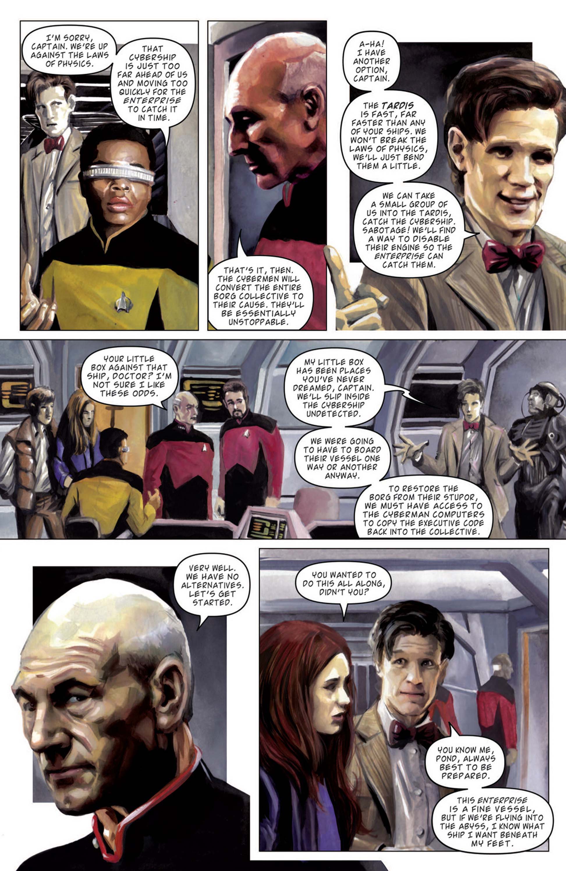 Read online Star Trek: The Next Generation/Doctor Who: Assimilation² comic -  Issue #7 - 13