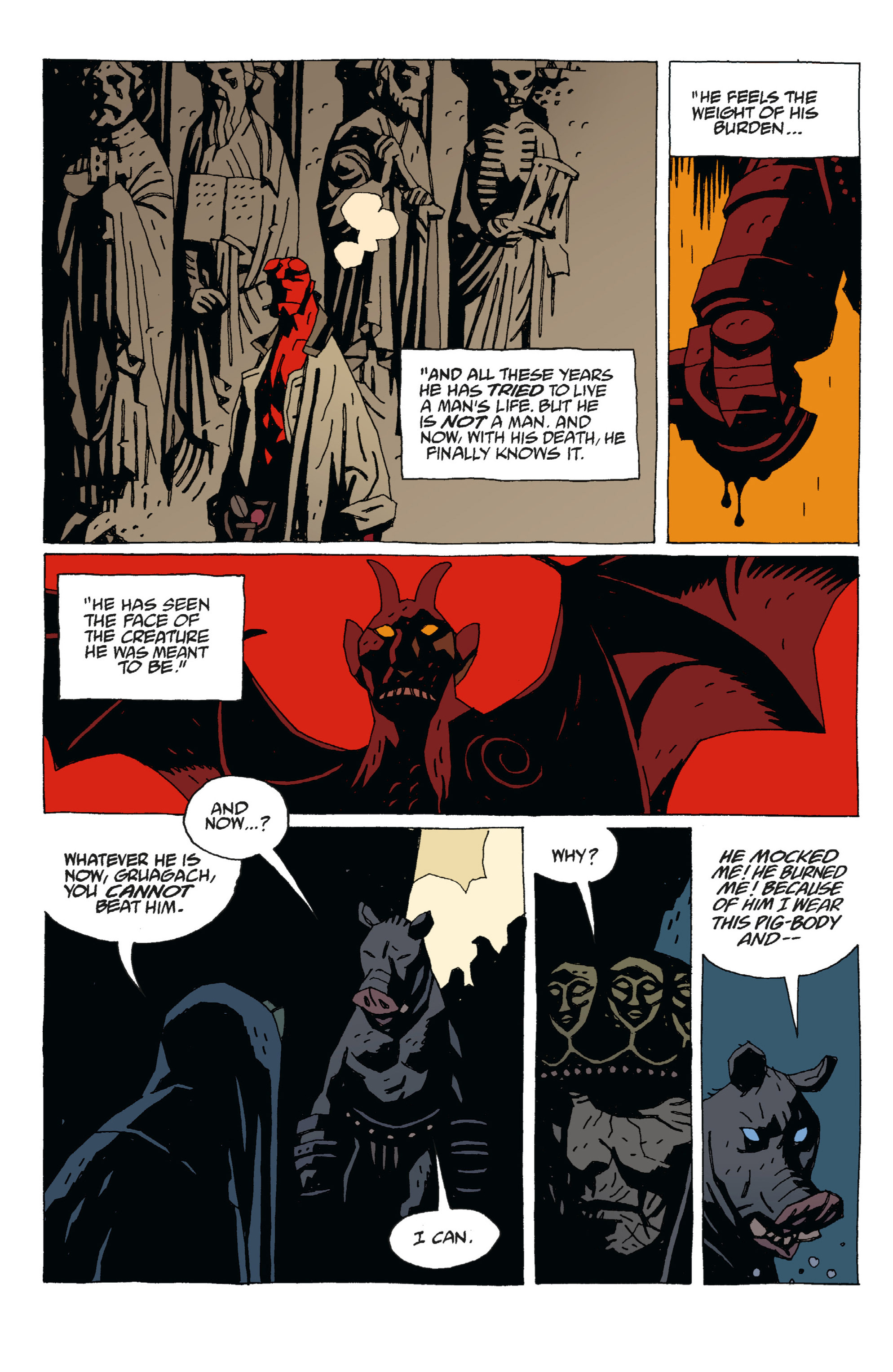 Read online Hellboy comic -  Issue #6 - 130