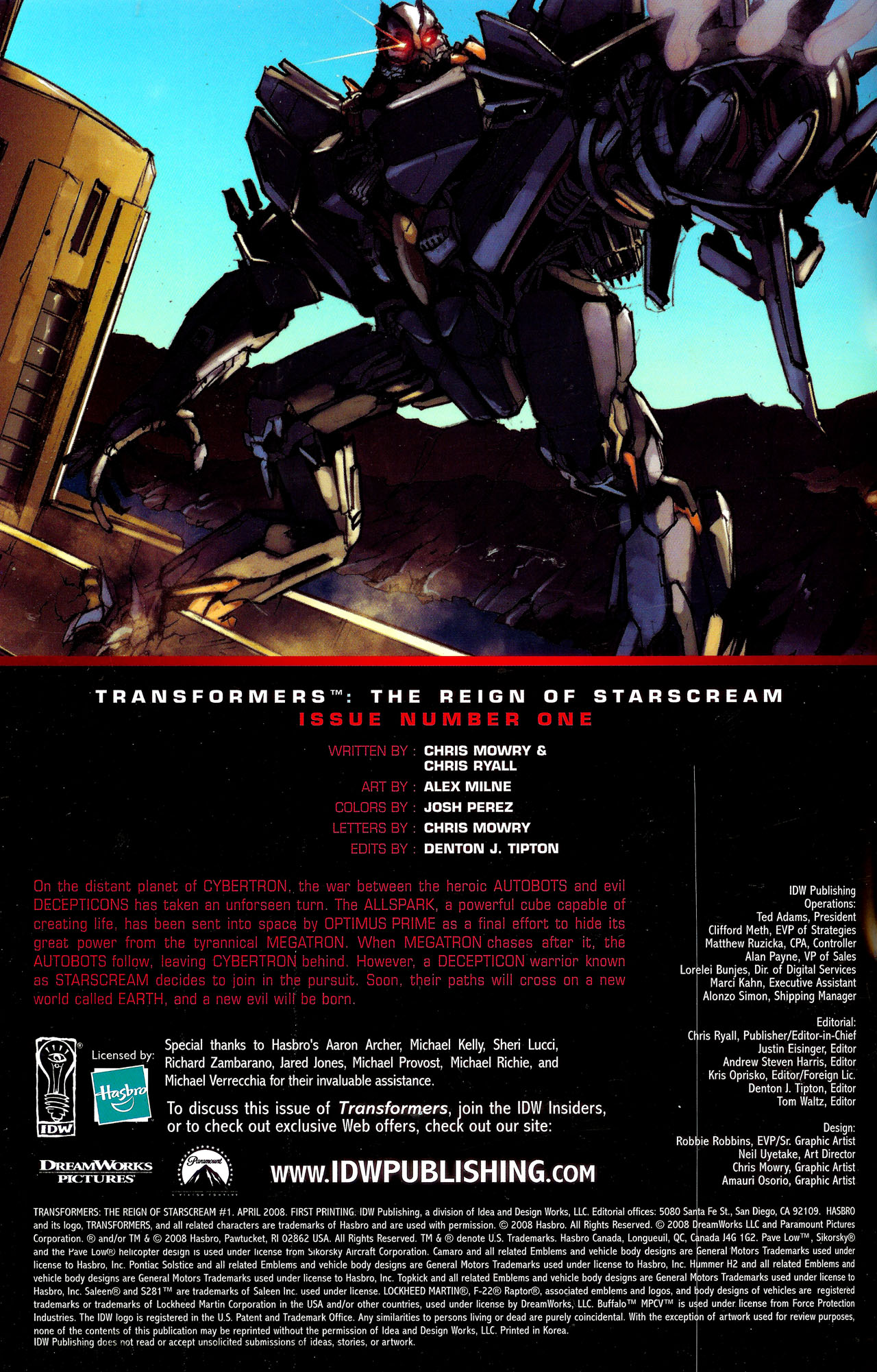 Read online Transformers: The Reign of Starscream comic -  Issue #1 - 3