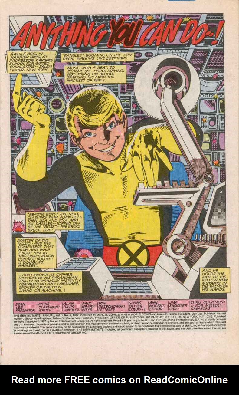 Read online The New Mutants comic -  Issue # _Annual 3 - 42