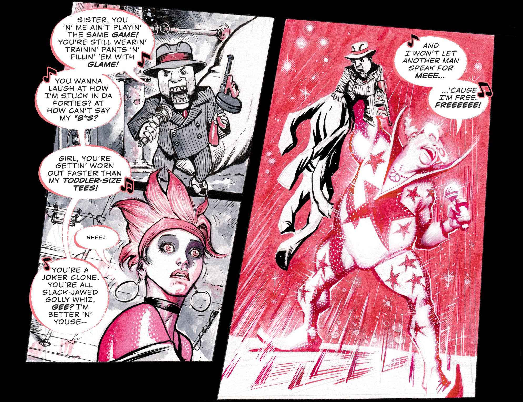 Read online Harley Quinn Black   White   Red comic -  Issue #4 - 15