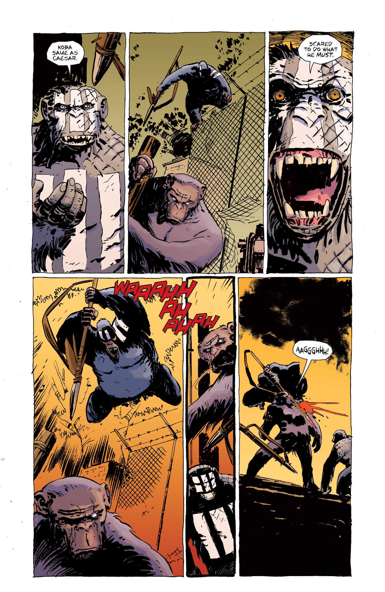 Read online Dawn of the Planet of the Apes comic -  Issue # TPB - 128