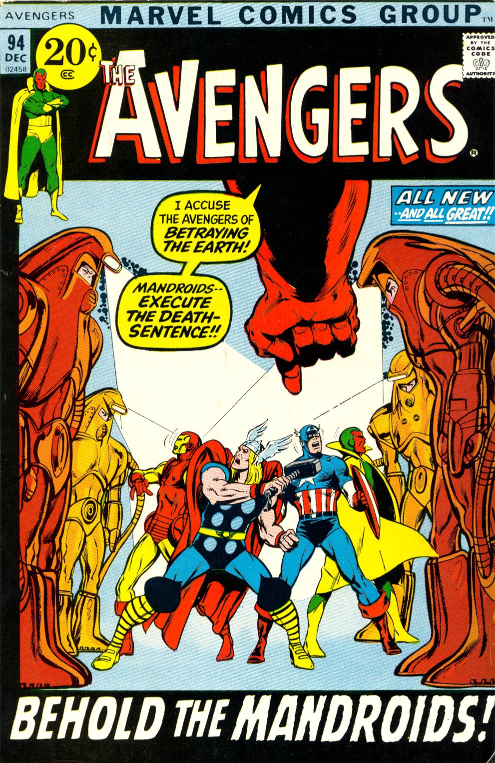 Read online The Avengers (1963) comic -  Issue #94 - 1