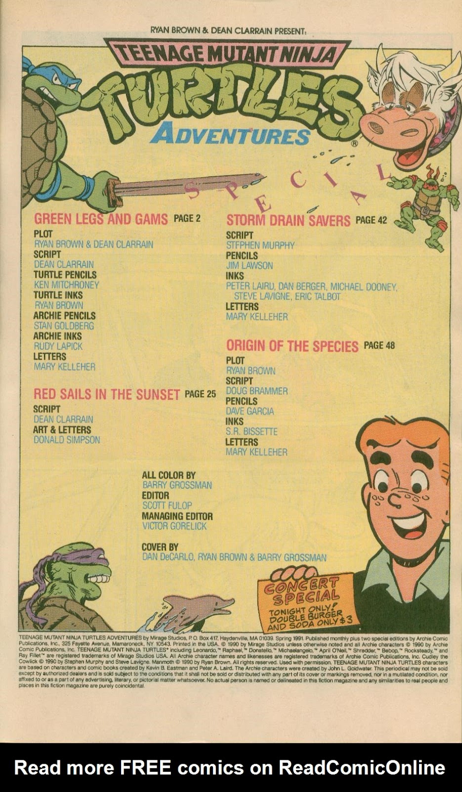 Teenage Mutant Ninja Turtles Adventures (1989) issue Spring 1991 - Page 3