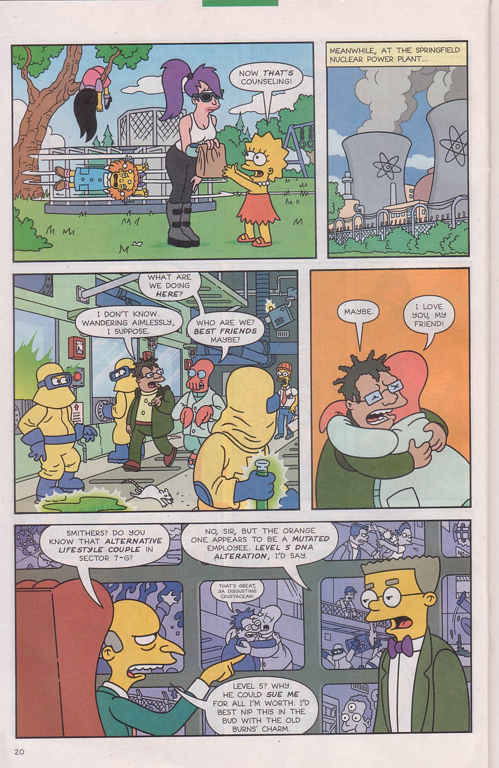 The Futurama/Simpsons Infinitely Secret Crossover Crisis issue 1 - Page 22