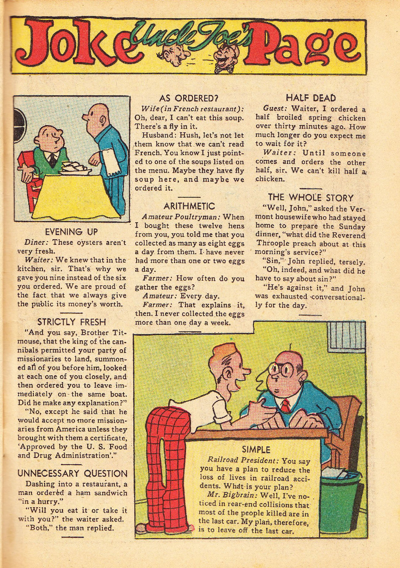 Read online Funny Pages comic -  Issue #34 - 42