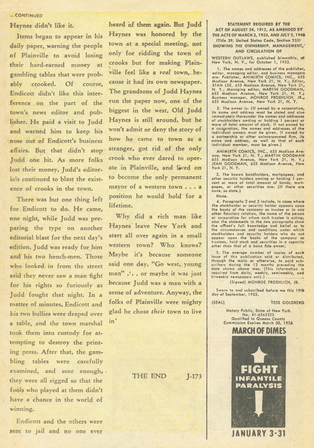 Read online Western Outlaws (1954) comic -  Issue #14 - 25