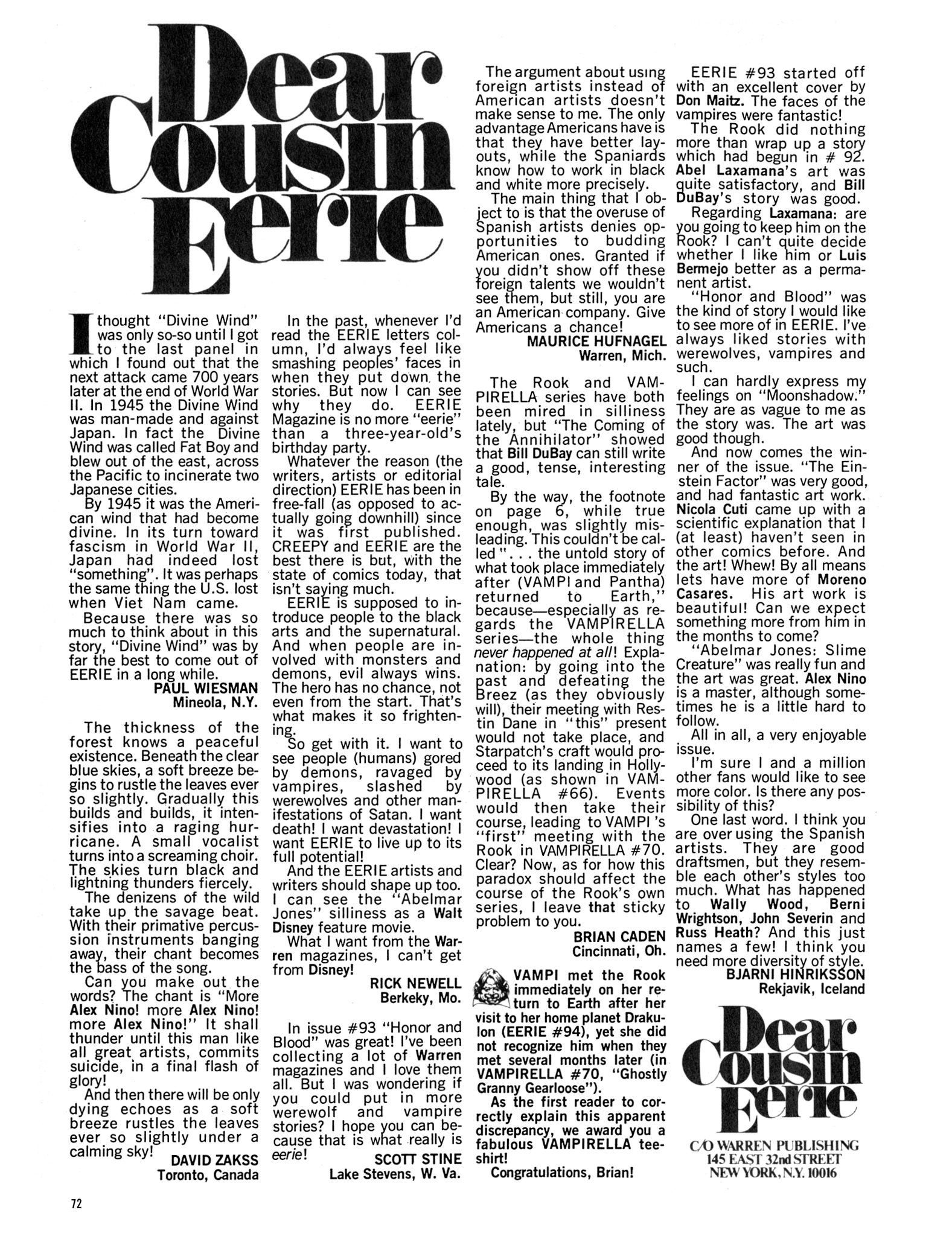 Read online Eerie Archives comic -  Issue # TPB 20 - 72