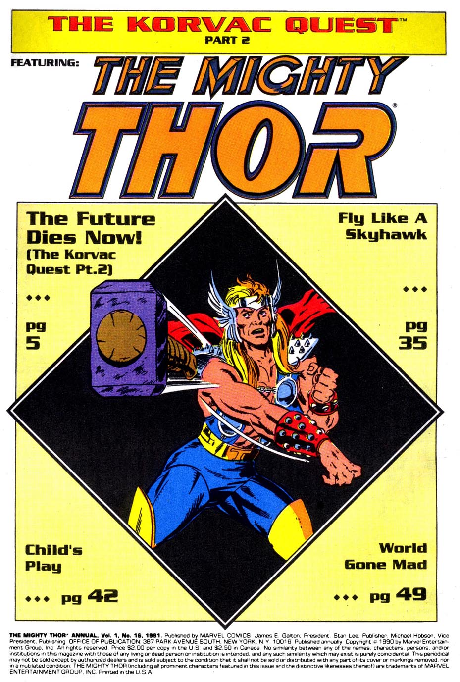 Read online Thor (1966) comic -  Issue # _Annual 16 - 2