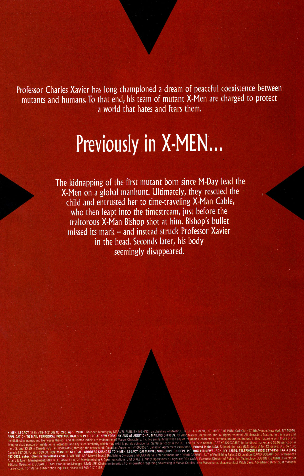 Read online X-Men Legacy (2008) comic -  Issue #208 - 2