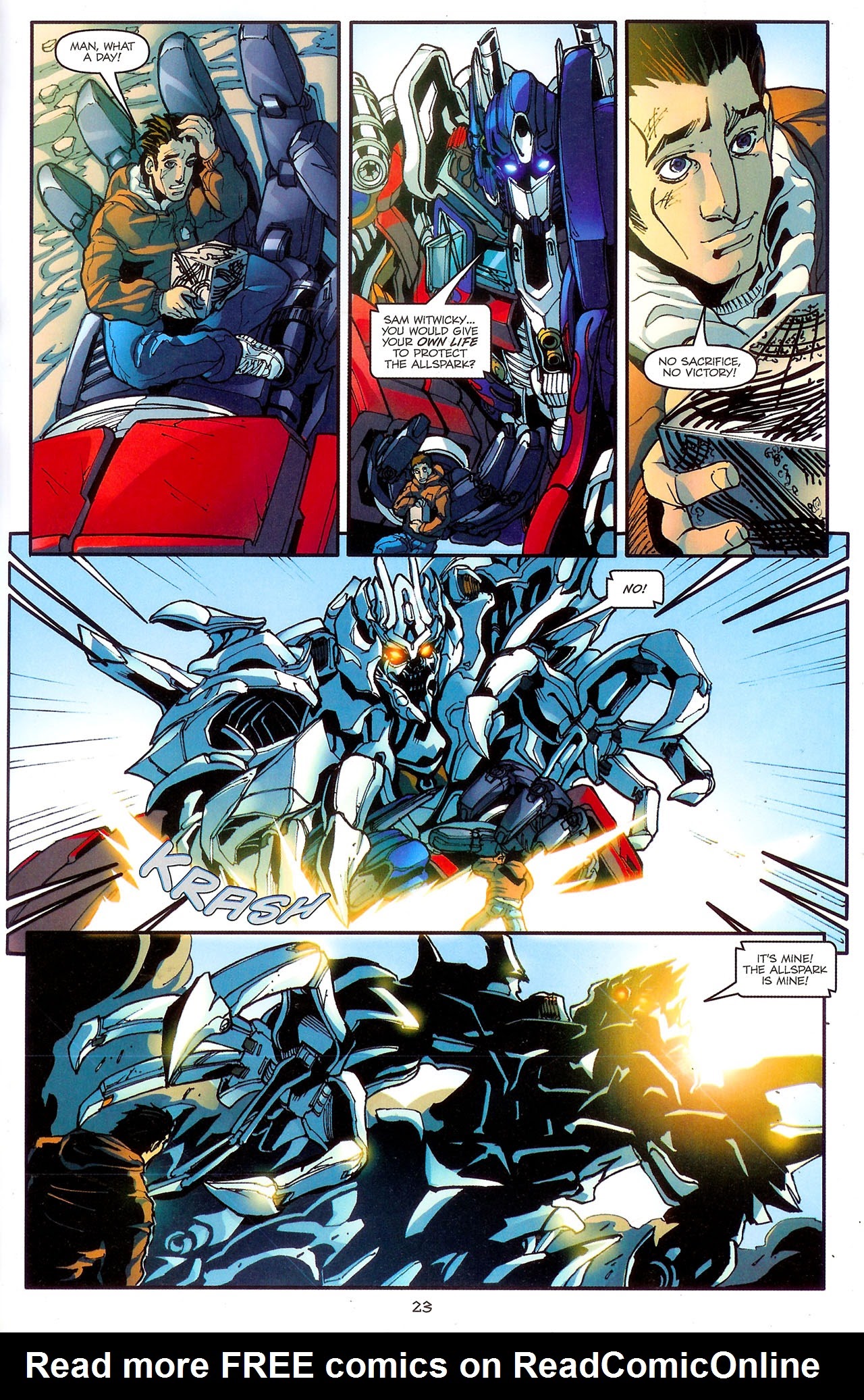 Read online Transformers: The Movie Adaptation comic -  Issue #4 - 24
