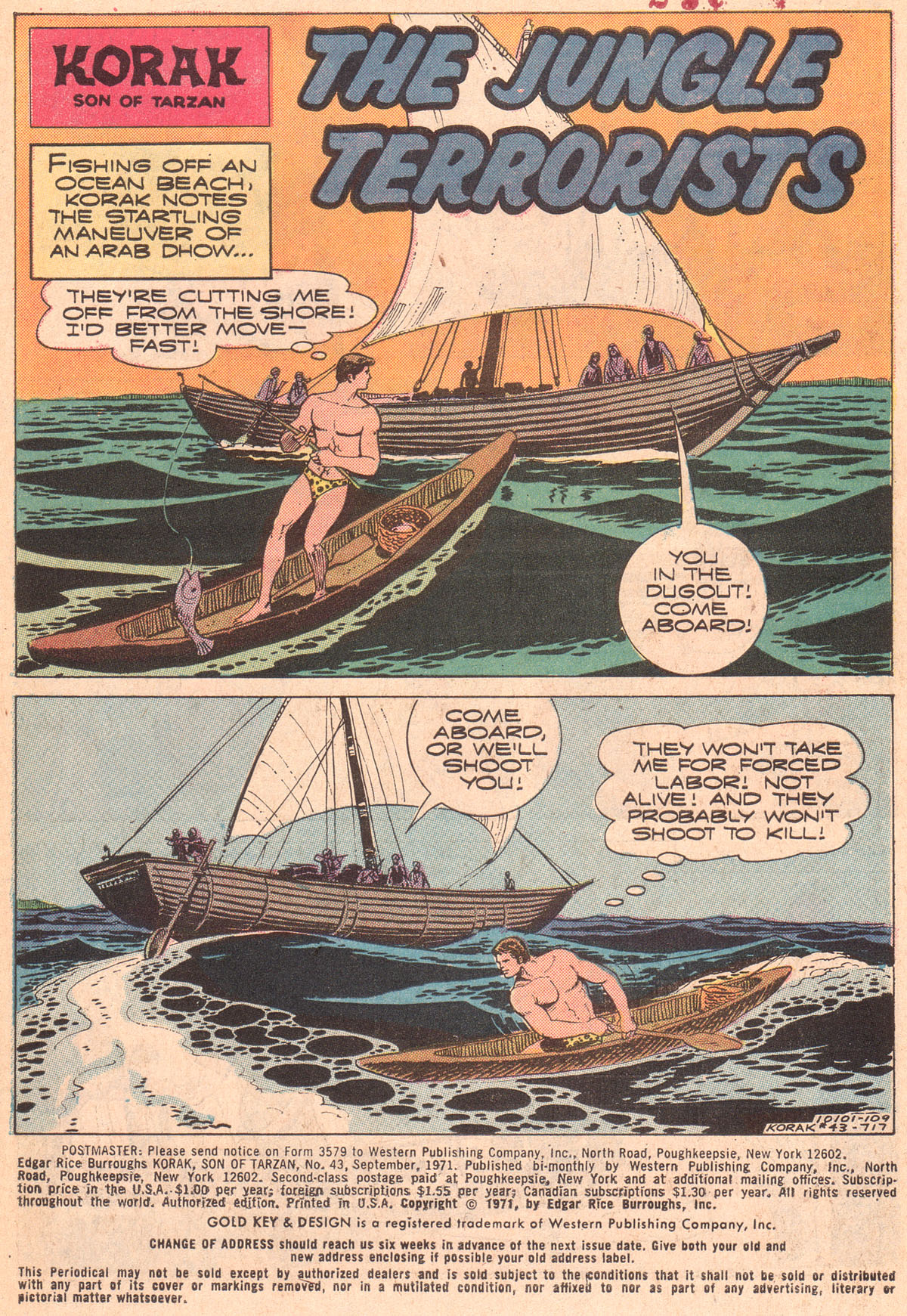 Read online Korak, Son of Tarzan (1964) comic -  Issue #43 - 3