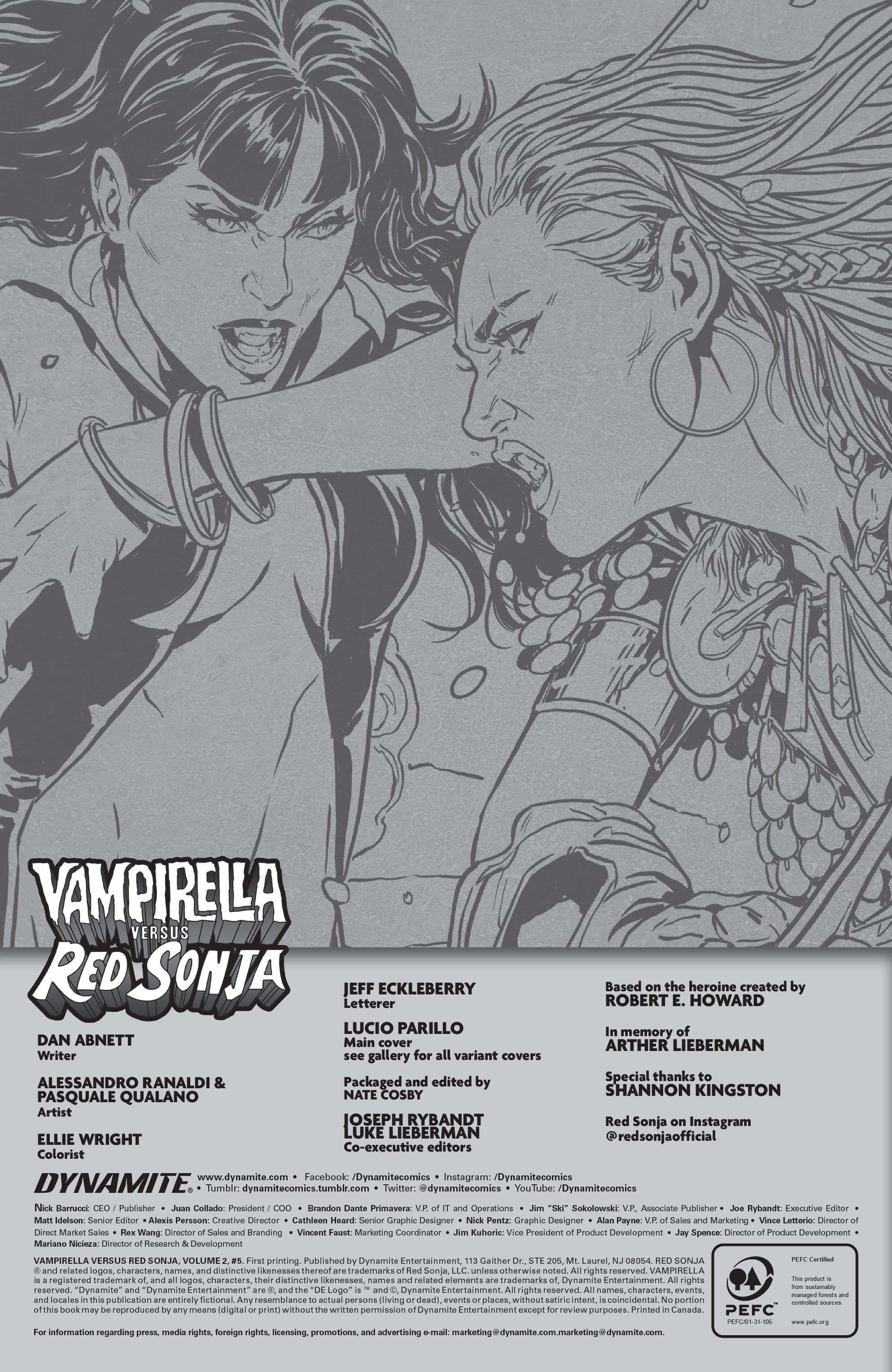 Read online Vampirella Vs. Red Sonja comic -  Issue #5 - 6