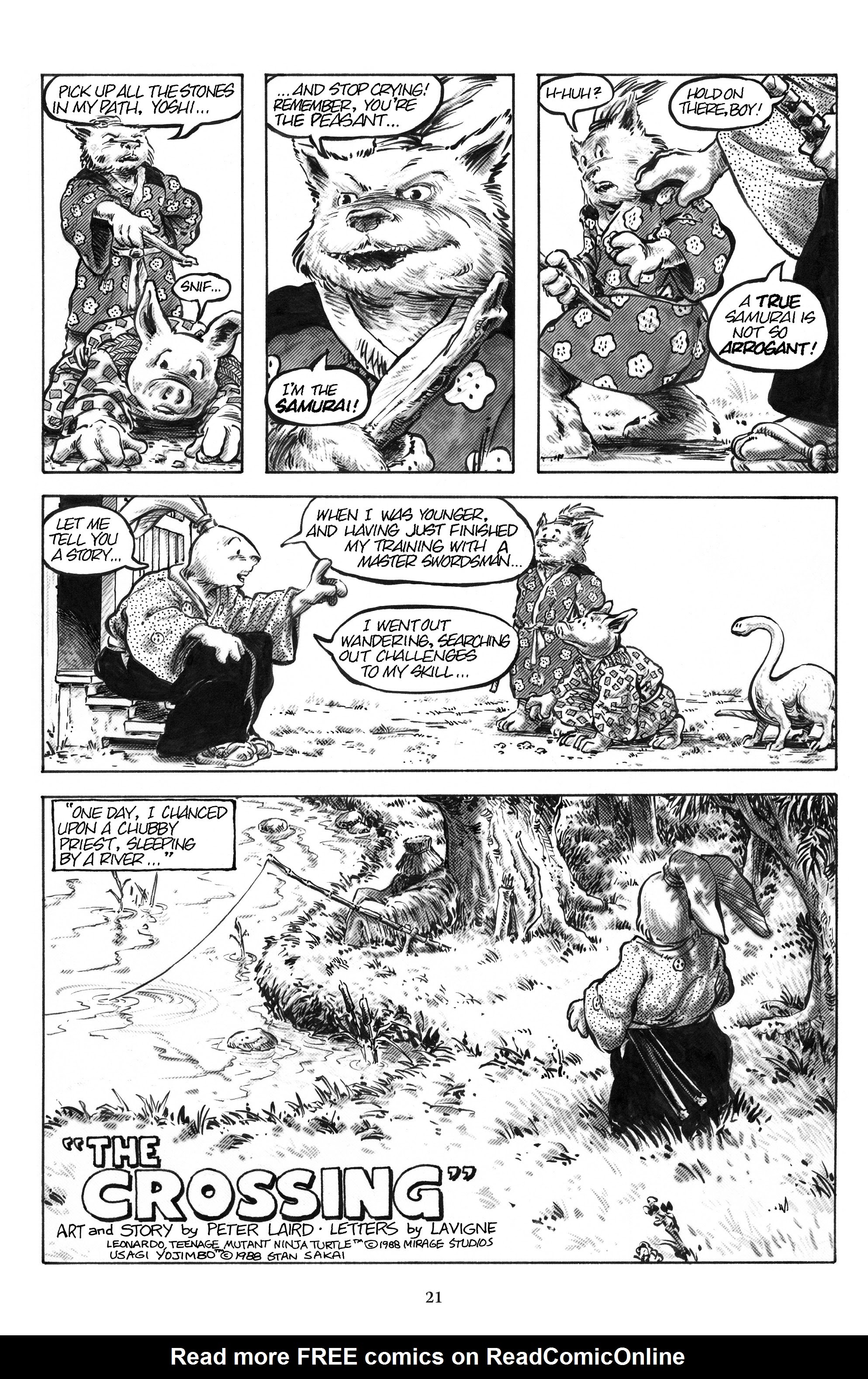 Read online Usagi Yojimbo/Teenage Mutant Ninja Turtles: The Complete Collection comic -  Issue # TPB (Part 1) - 18