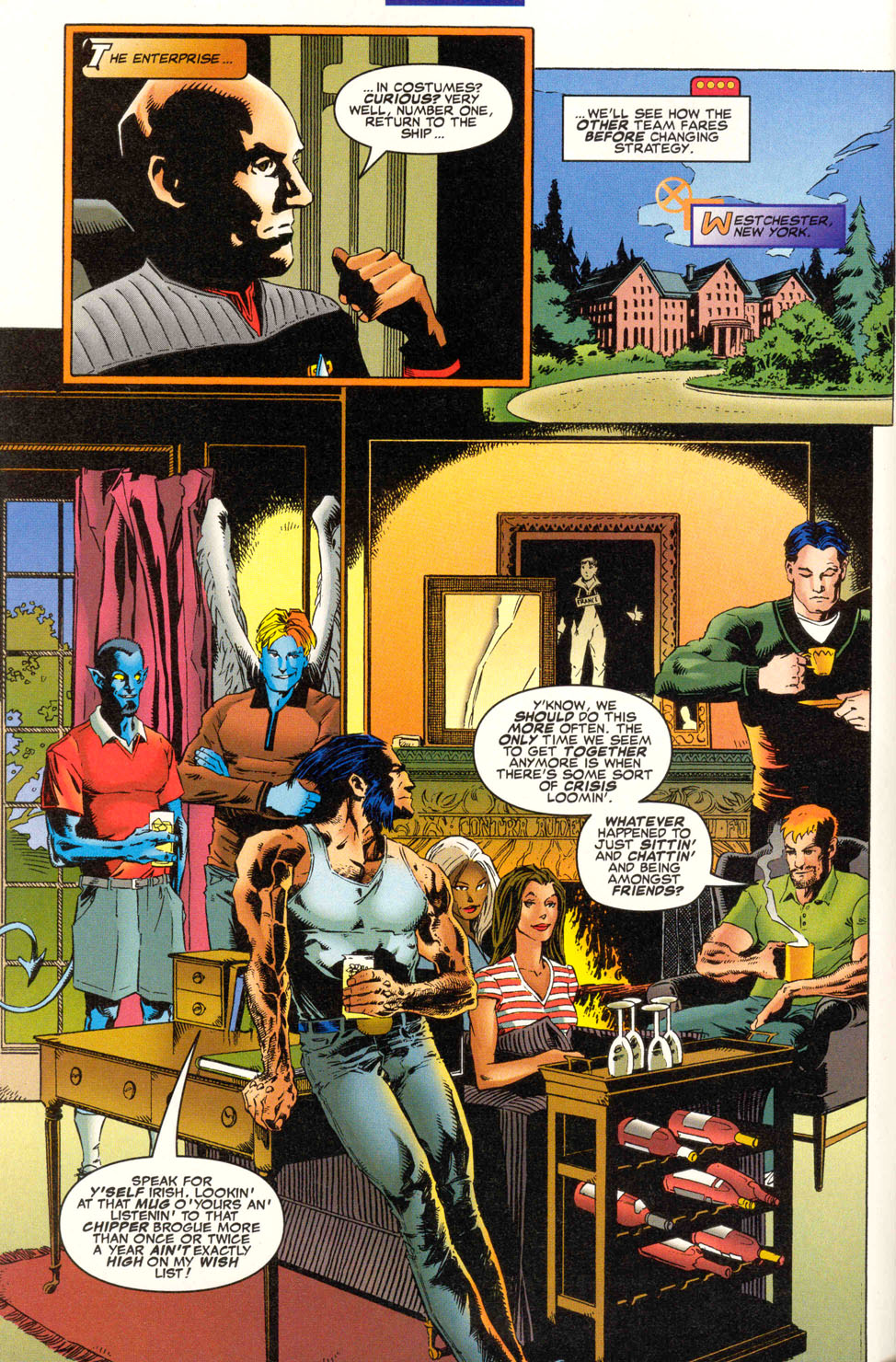 Read online Star Trek: The Next Generation/X-Men: Second Contact comic -  Issue # Full - 11