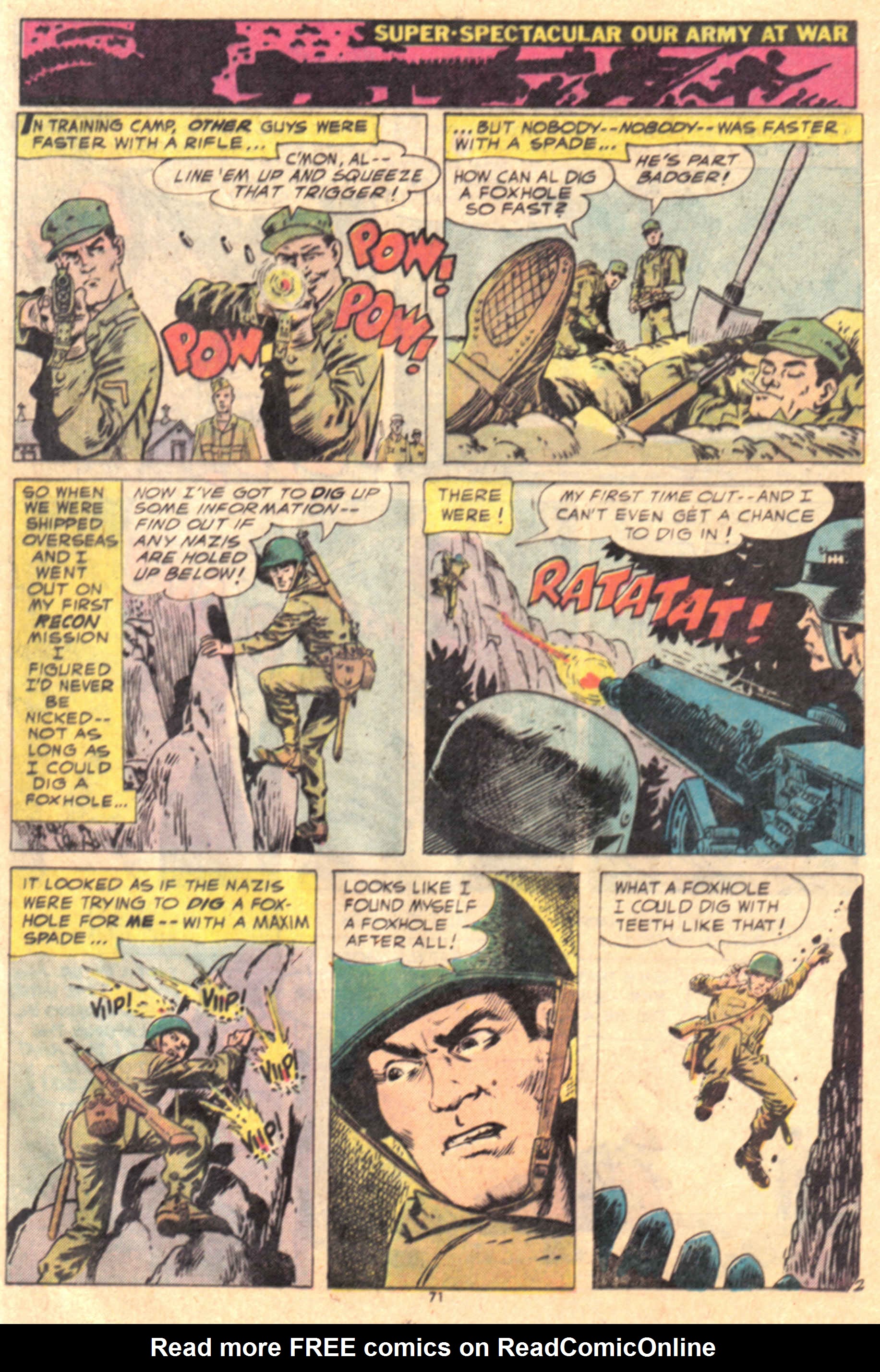 Read online Our Army at War (1952) comic -  Issue #269 - 71