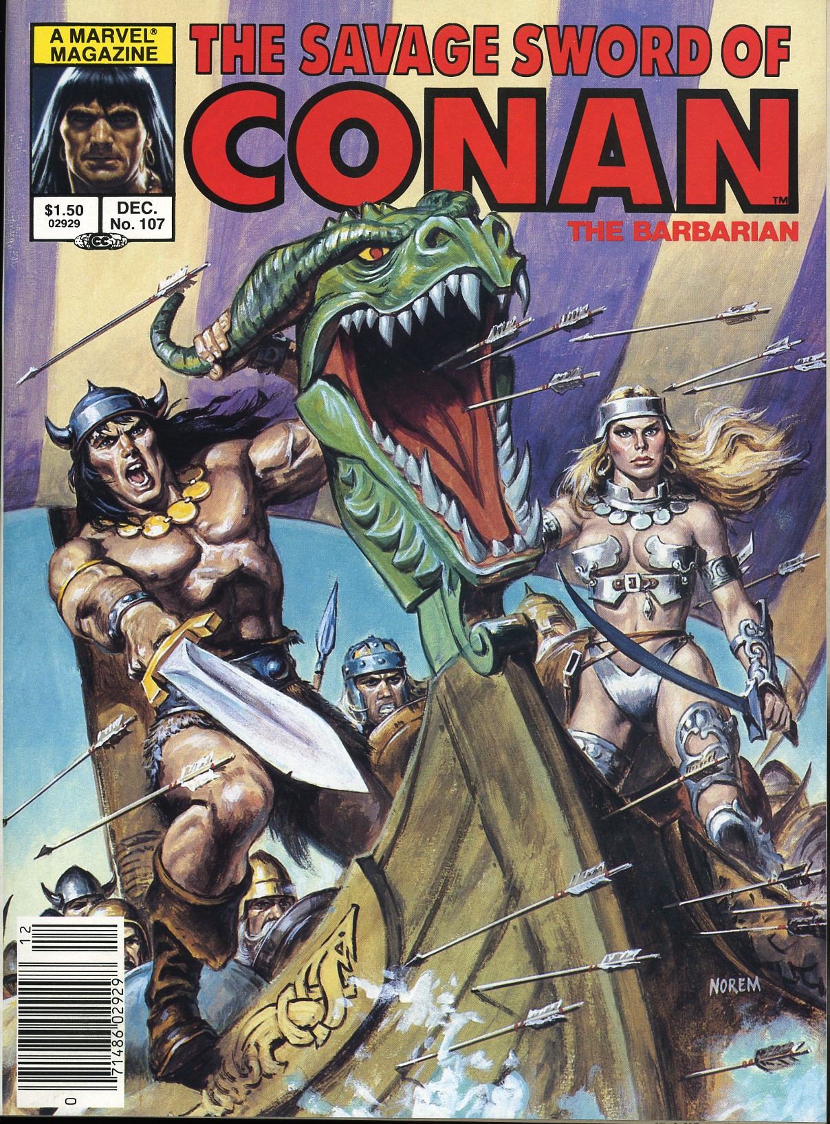 Read online The Savage Sword Of Conan comic -  Issue #107 - 1