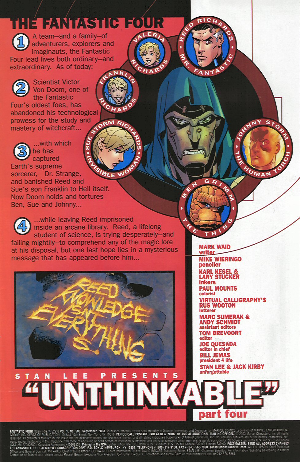 Read online Fantastic Four (1961) comic -  Issue #500 - 2