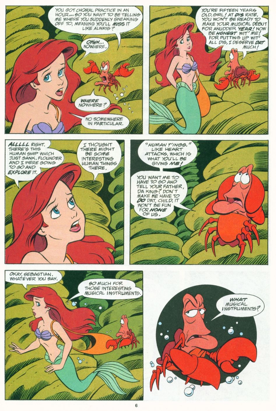 Read online Disney's The Little Mermaid Limited Series comic -  Issue #4 - 7