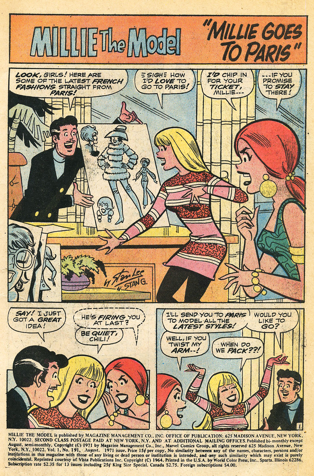 Read online Millie the Model comic -  Issue #191 - 3