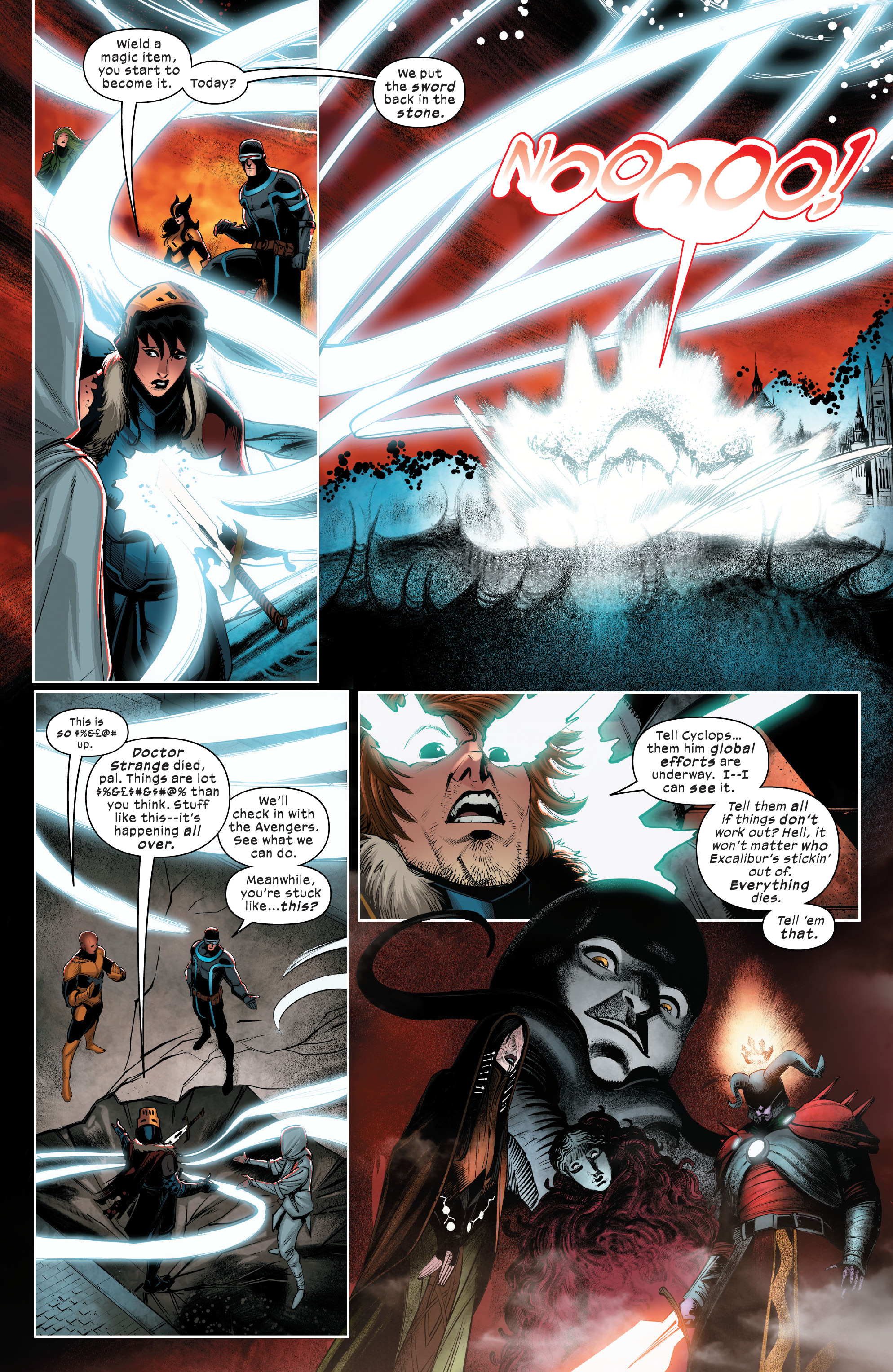 Read online Death of Doctor Strange: One-Shots comic -  Issue # X-Men - Black Knight - 30