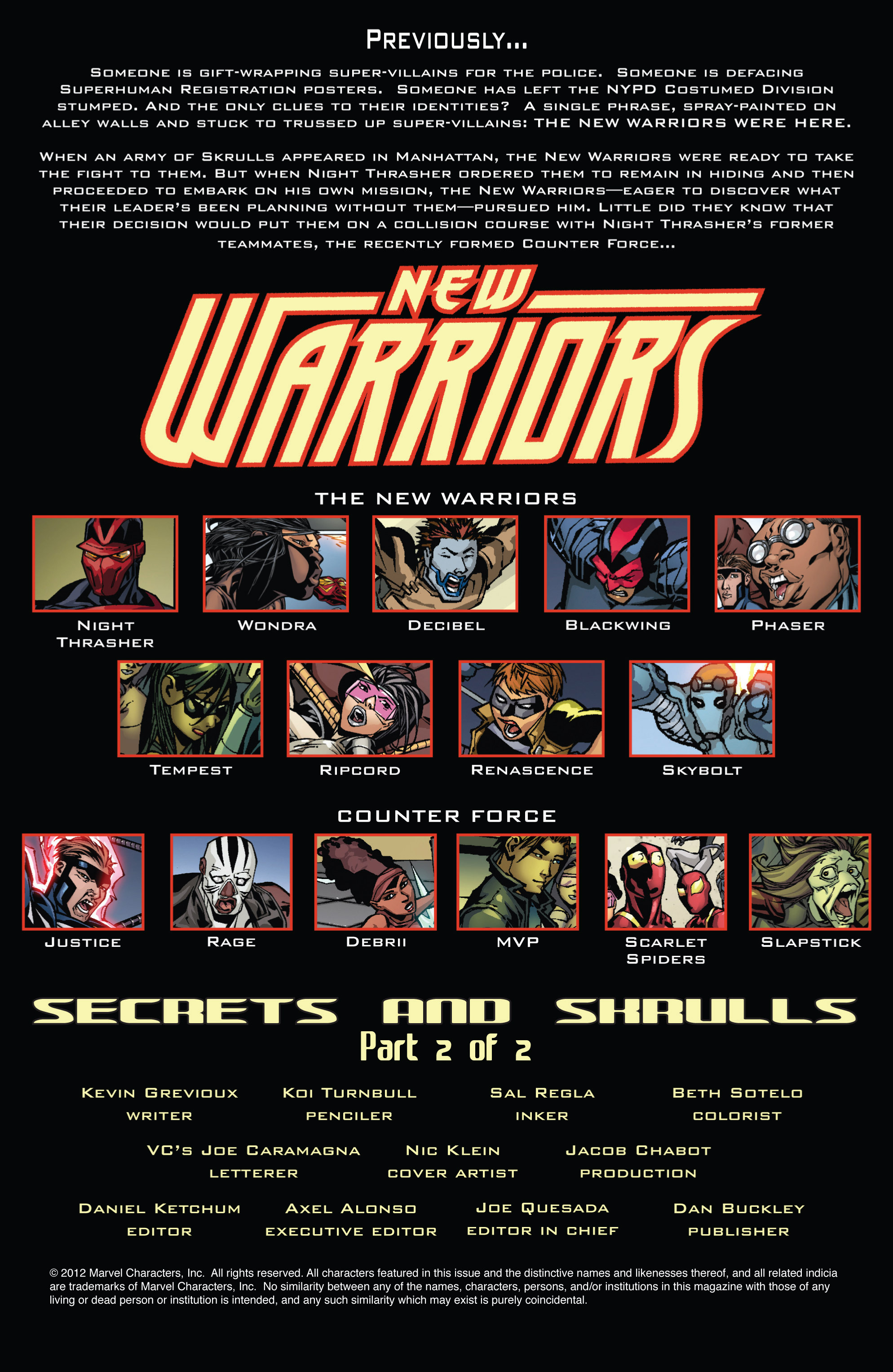 Read online New Warriors (2007) comic -  Issue #15 - 2