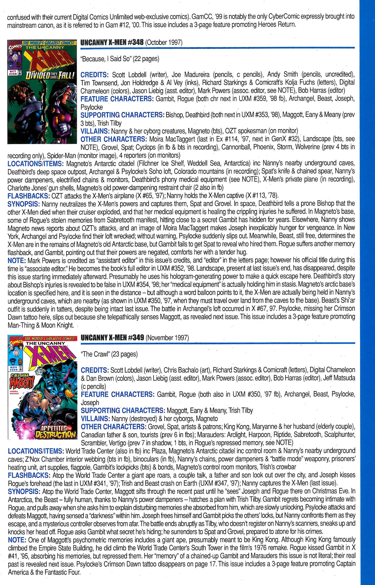 Read online Official Index to the Marvel Universe comic -  Issue #9 - 51