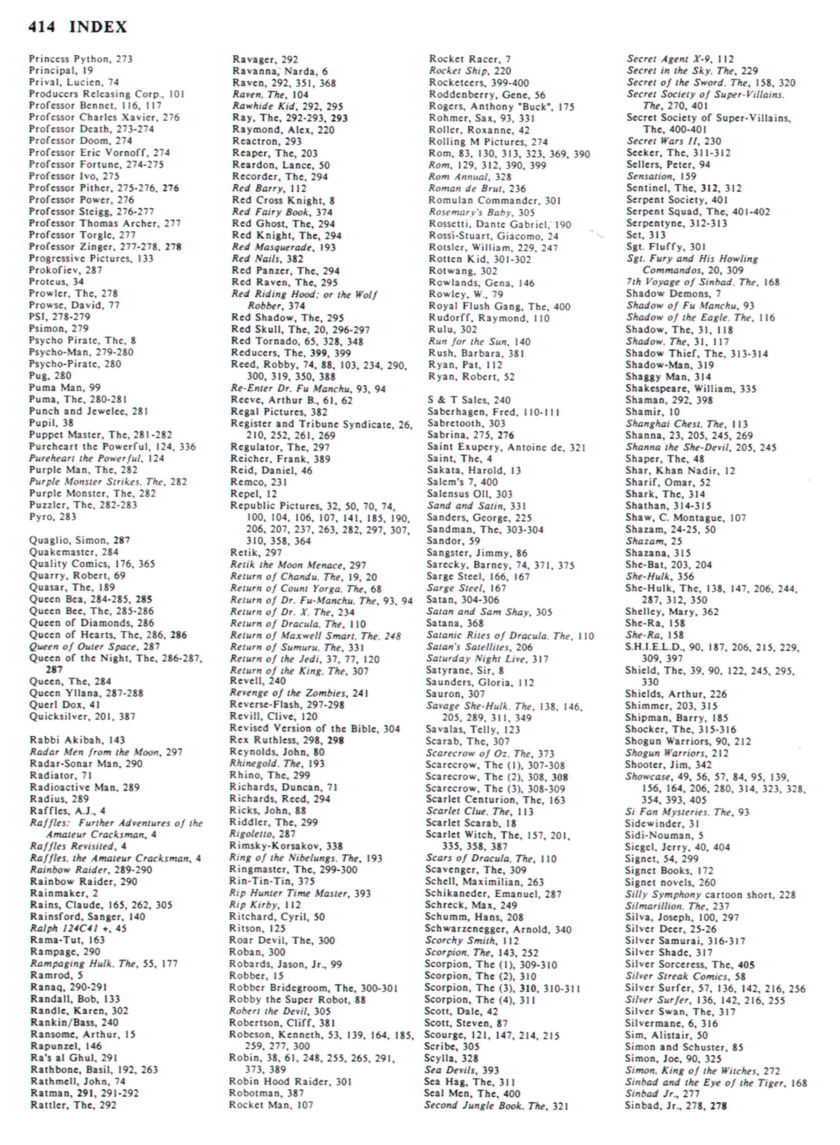 Read online The Encyclopedia of Super Villains comic -  Issue # TPB (Part 2) - 204