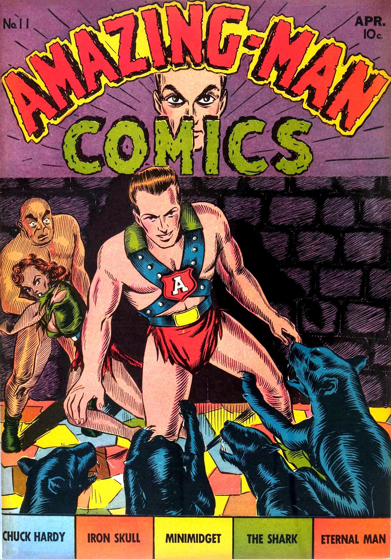 Read online Amazing Man Comics comic -  Issue #11 - 1