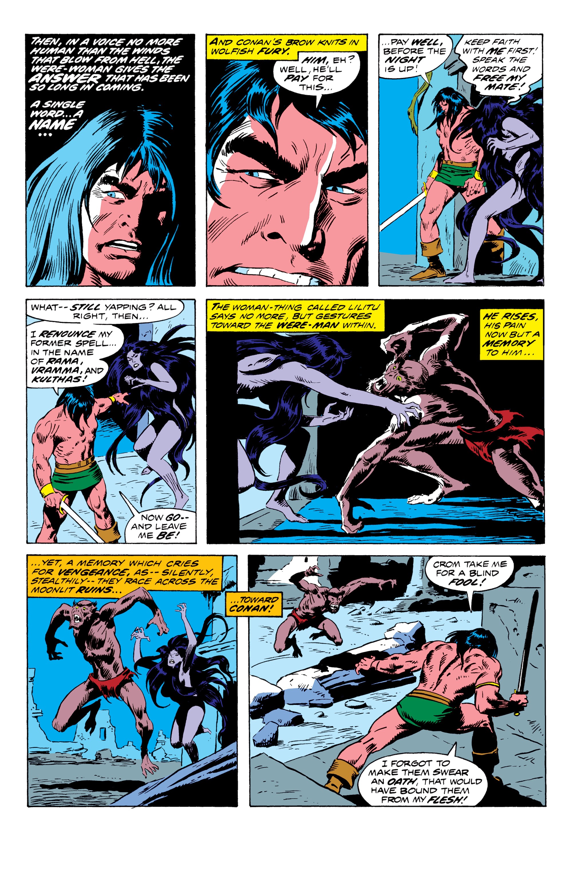 Read online Conan The Barbarian Epic Collection: The Original Marvel Years - The Curse Of The Golden Skull comic -  Issue # TPB (Part 3) - 42