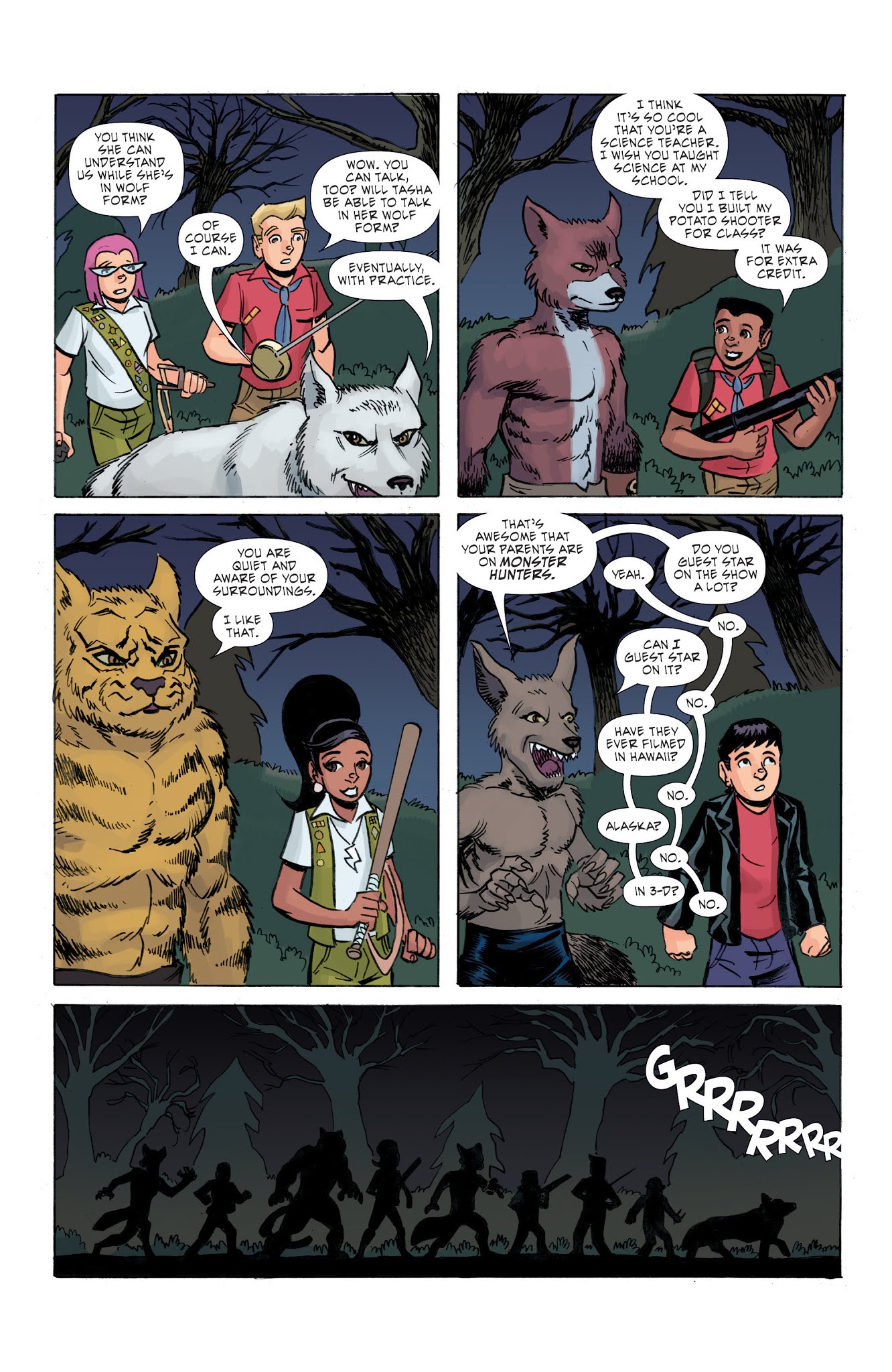 Read online Ghoul Scouts: I Was A Tweenage Werewolf! comic -  Issue #4 - 9