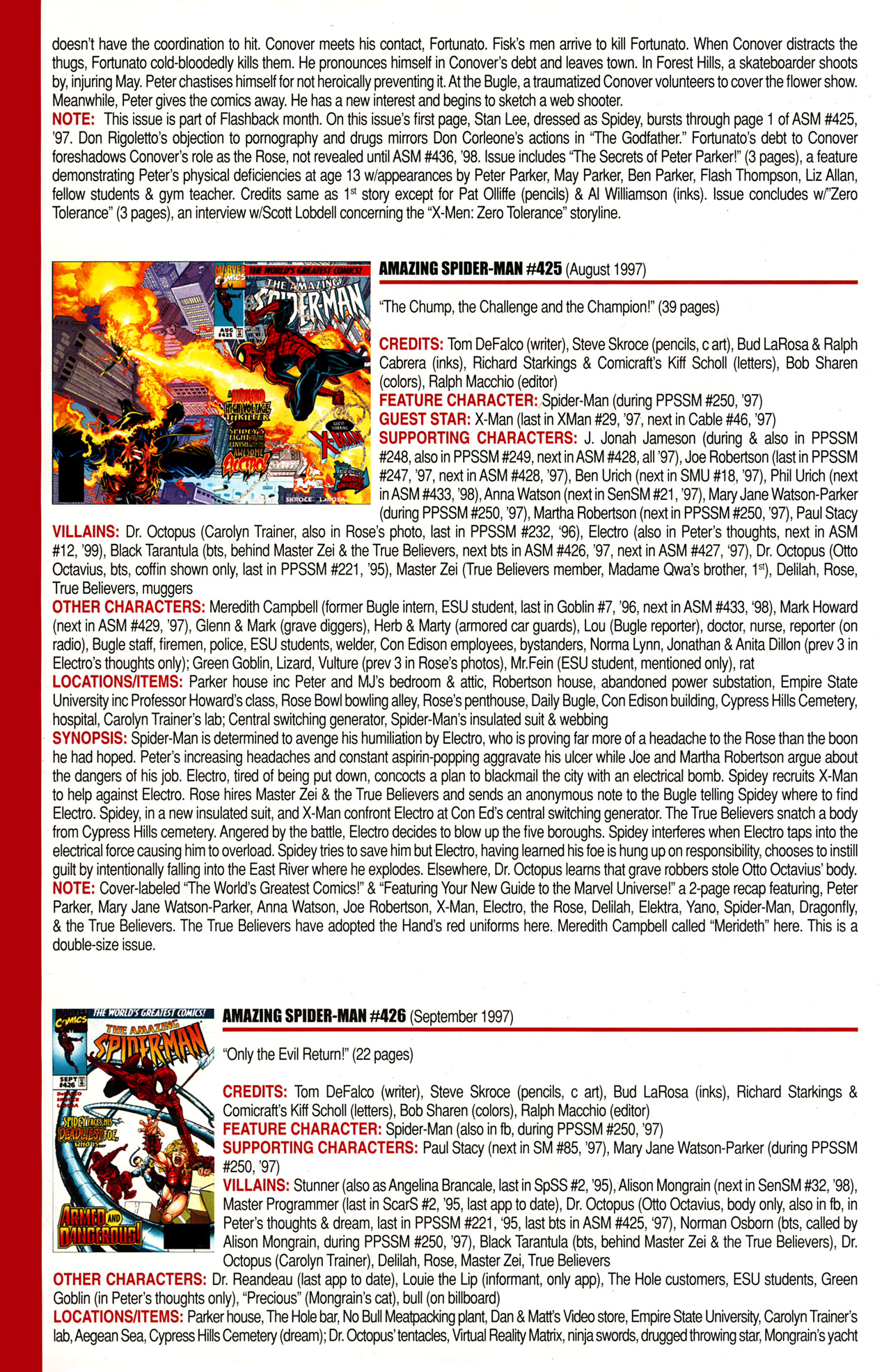Read online Official Index to the Marvel Universe comic -  Issue #10 - 18