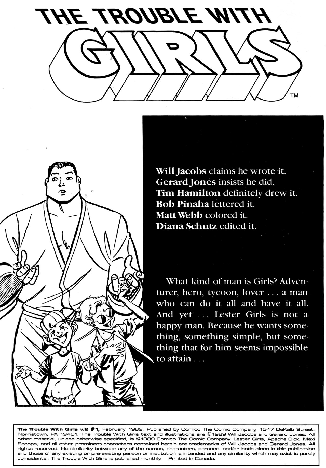 Read online The Trouble With Girls (1989) comic -  Issue #1 - 2