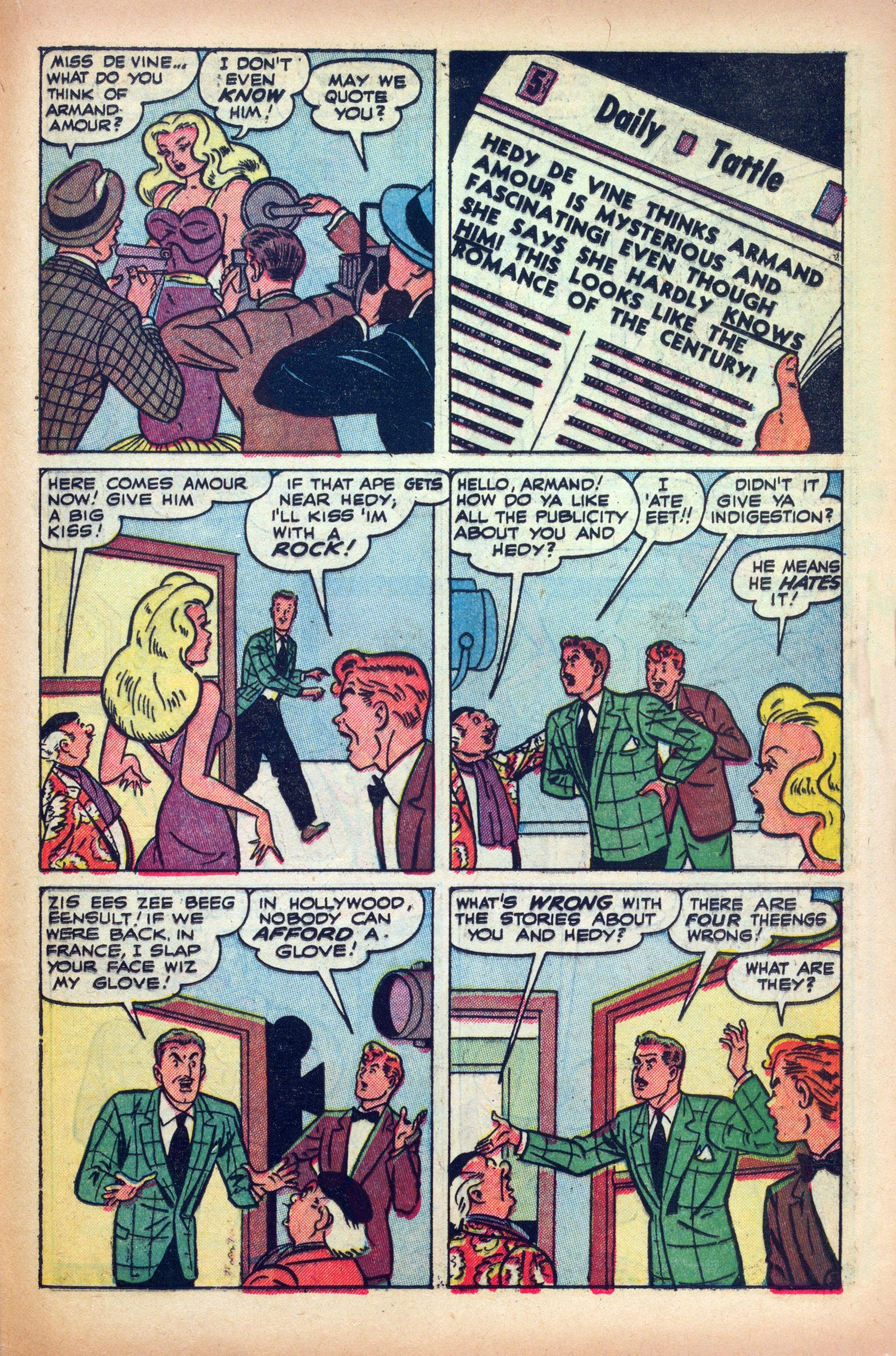 Read online Hedy Of Hollywood Comics comic -  Issue #47 - 23