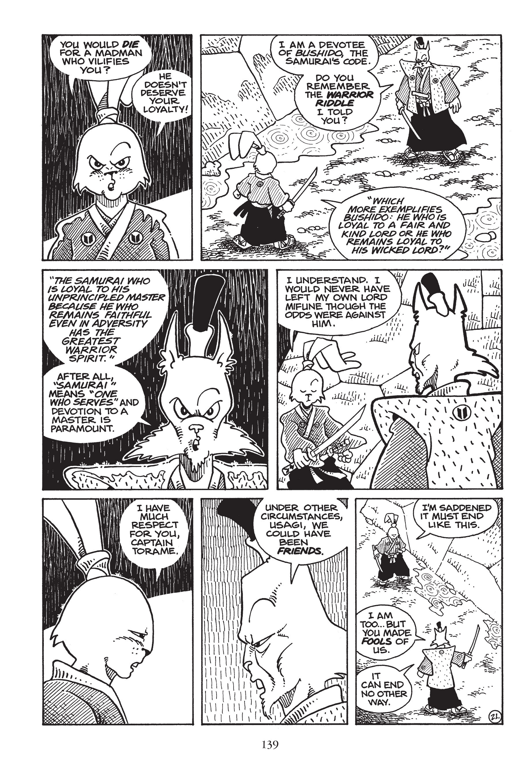 Read online Usagi Yojimbo (1987) comic -  Issue # _TPB 4 - 137