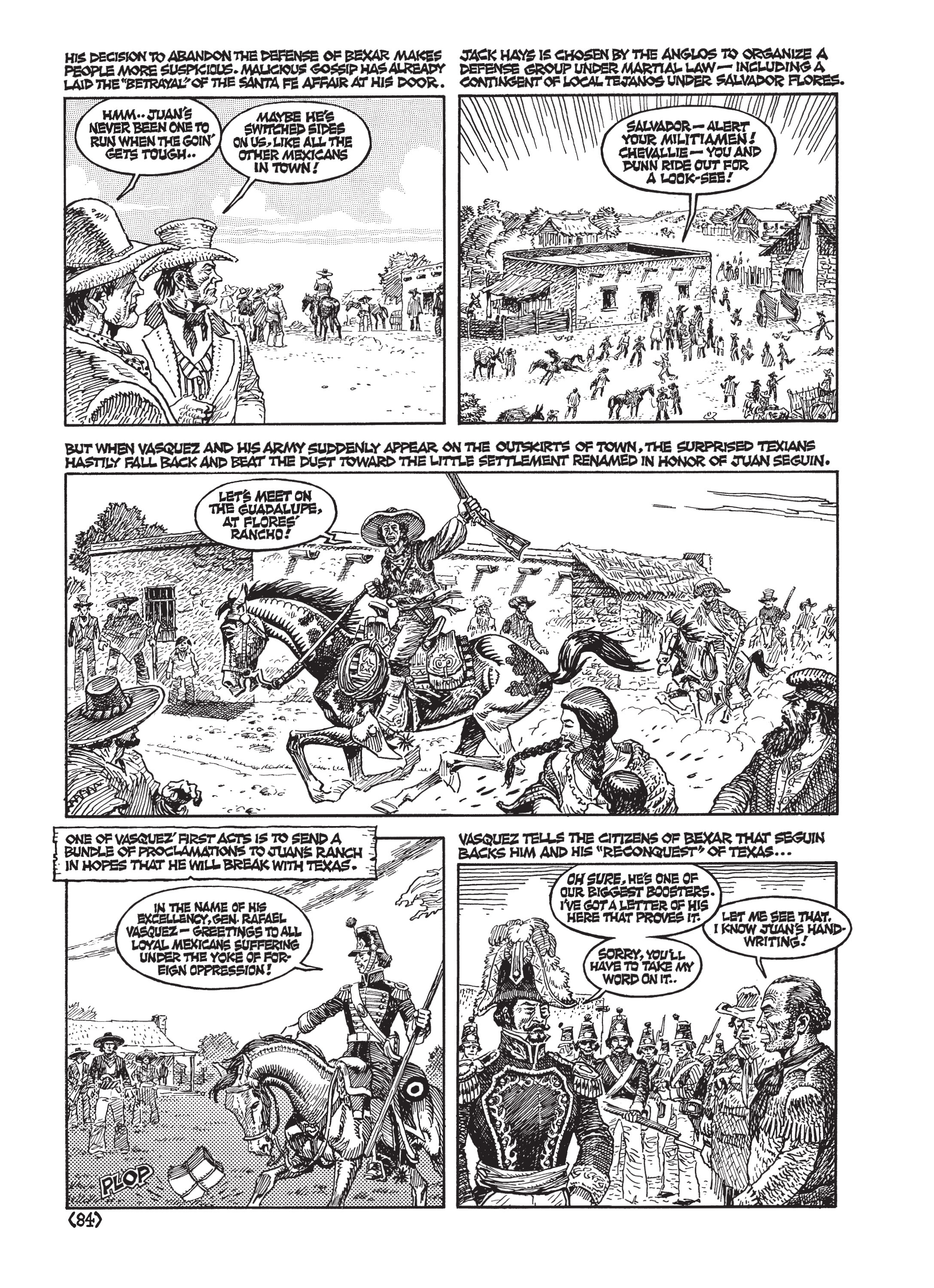 Read online Jack Jackson's American History: Los Tejanos and Lost Cause comic -  Issue # TPB (Part 1) - 87