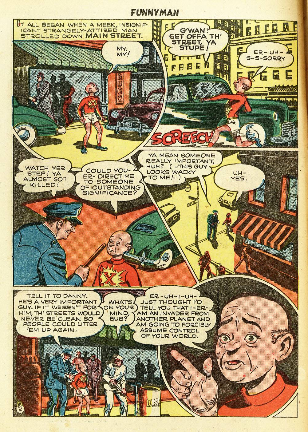 Read online Funnyman comic -  Issue #3 - 4