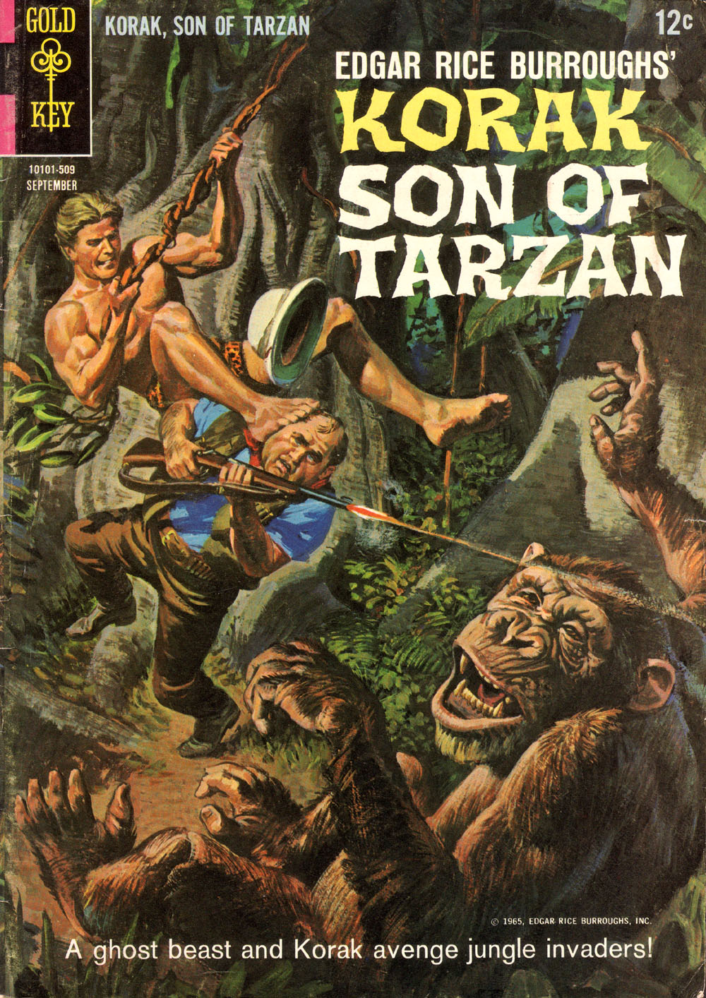 Read online Korak, Son of Tarzan (1964) comic -  Issue #10 - 1