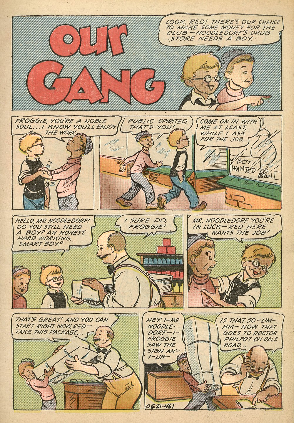 Read online Our Gang Comics comic -  Issue #21 - 3