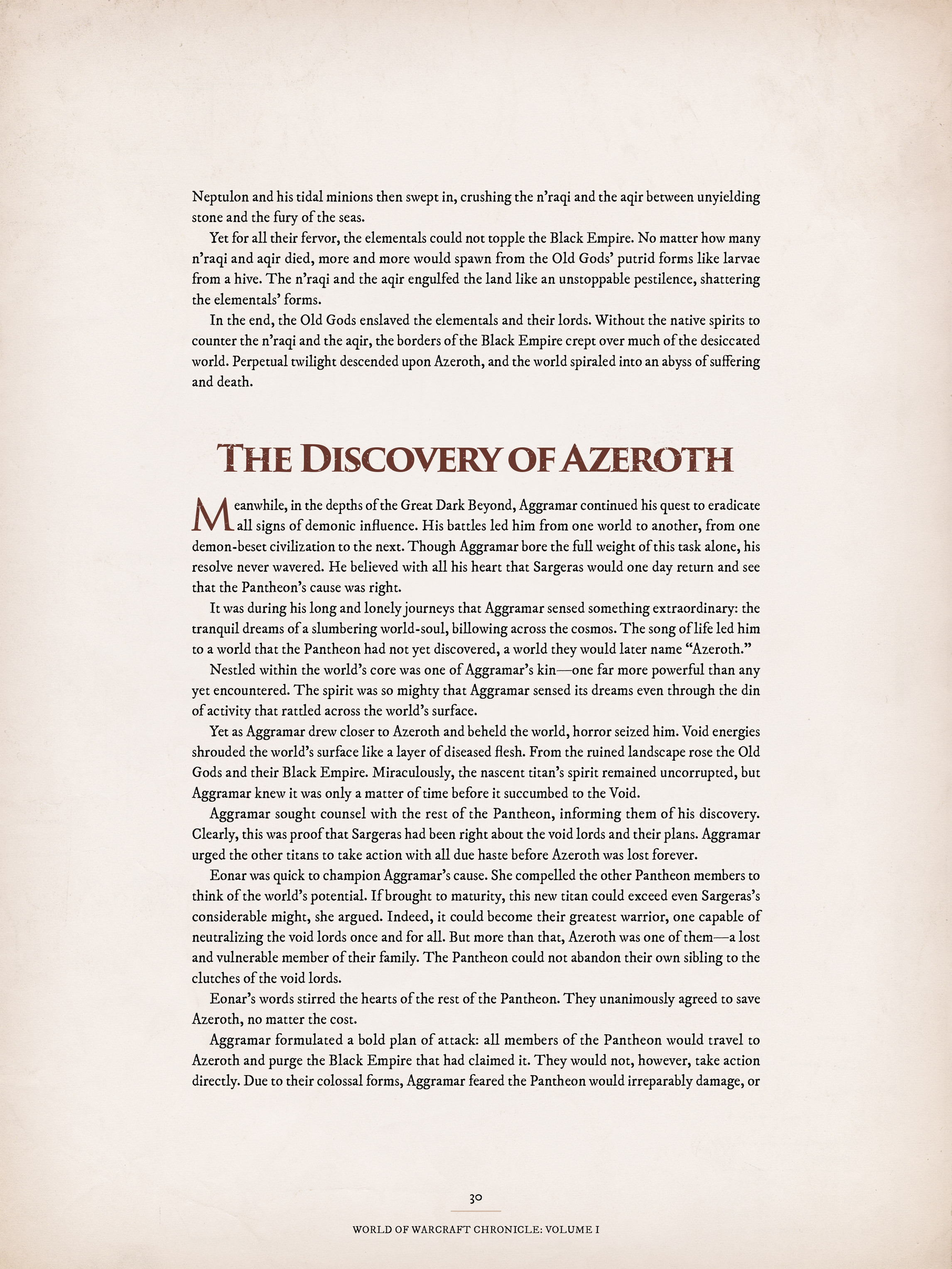 Read online World of Warcraft Chronicle Vol. 1 comic -  Issue # Full - 31