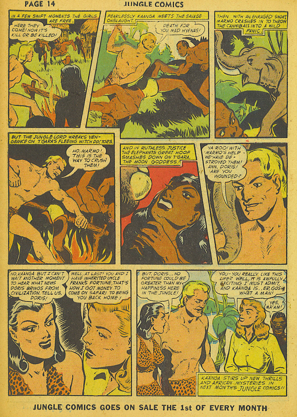 Read online Jungle Comics comic -  Issue #36 - 17