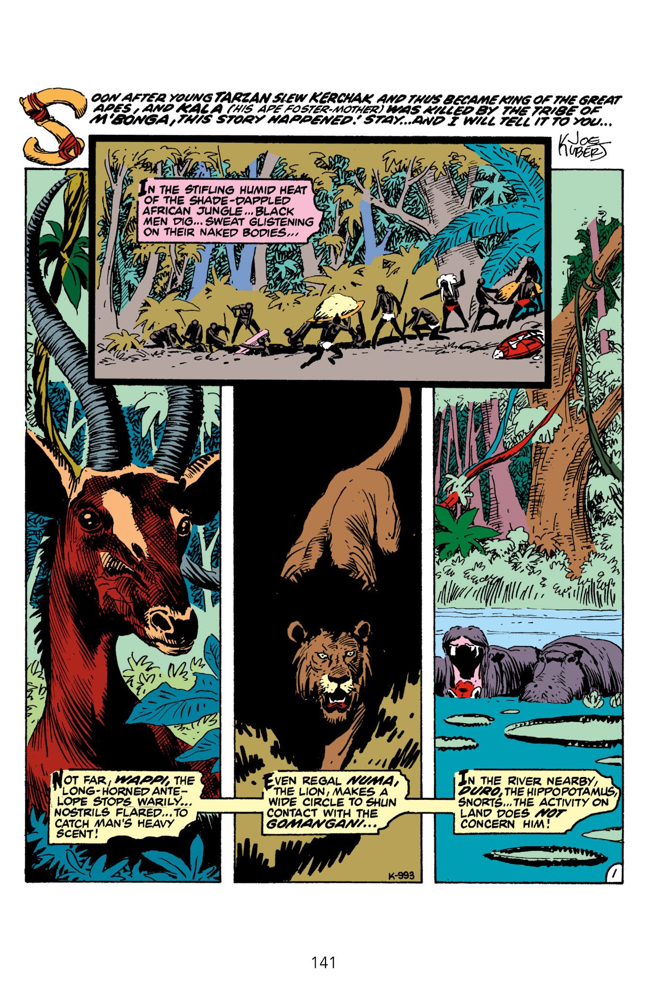 Read online Edgar Rice Burroughs' Tarzan The Joe Kubert Years comic -  Issue # TPB 1 (Part 2) - 42