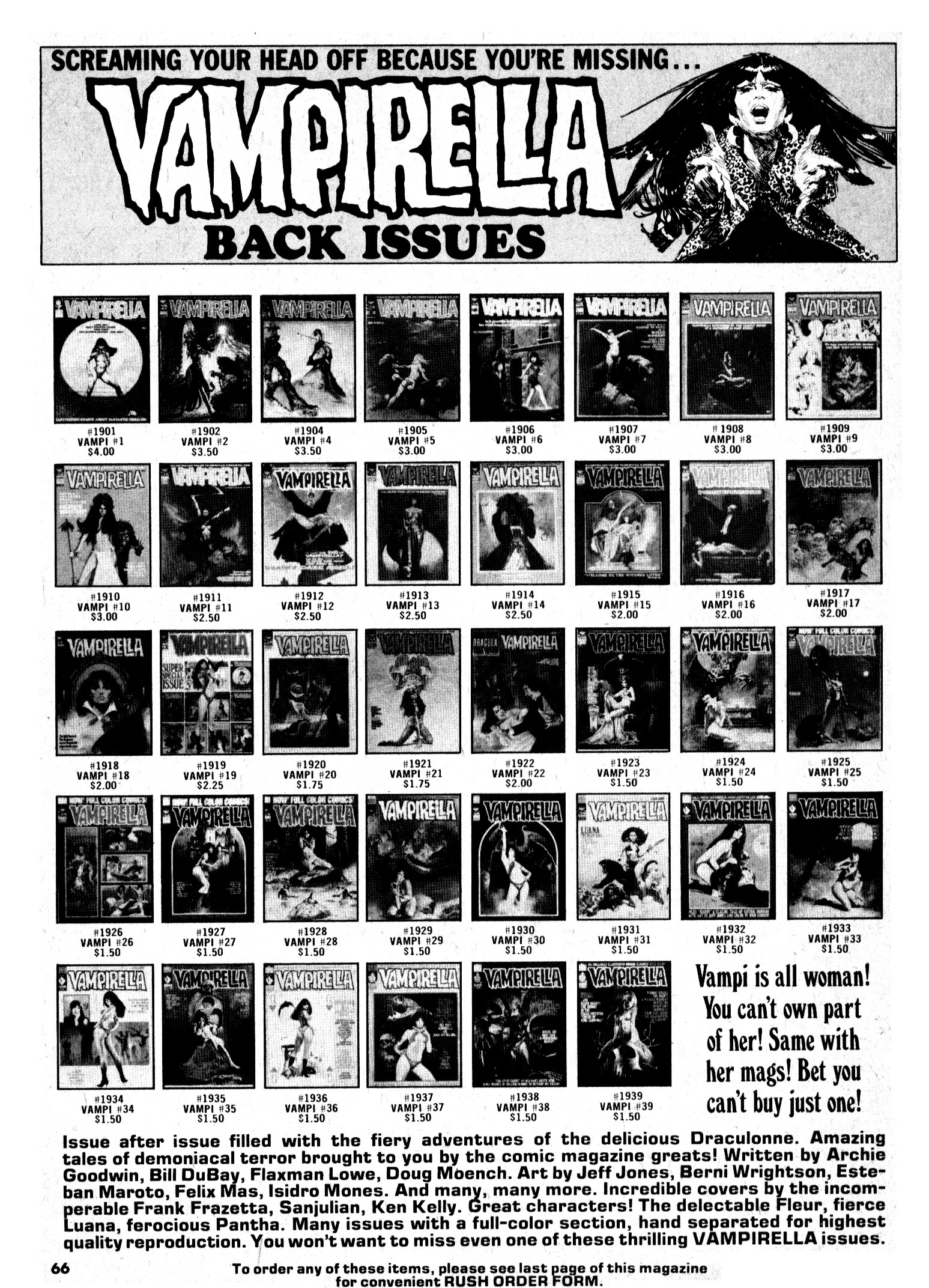 Read online Vampirella (1969) comic -  Issue #40 - 66