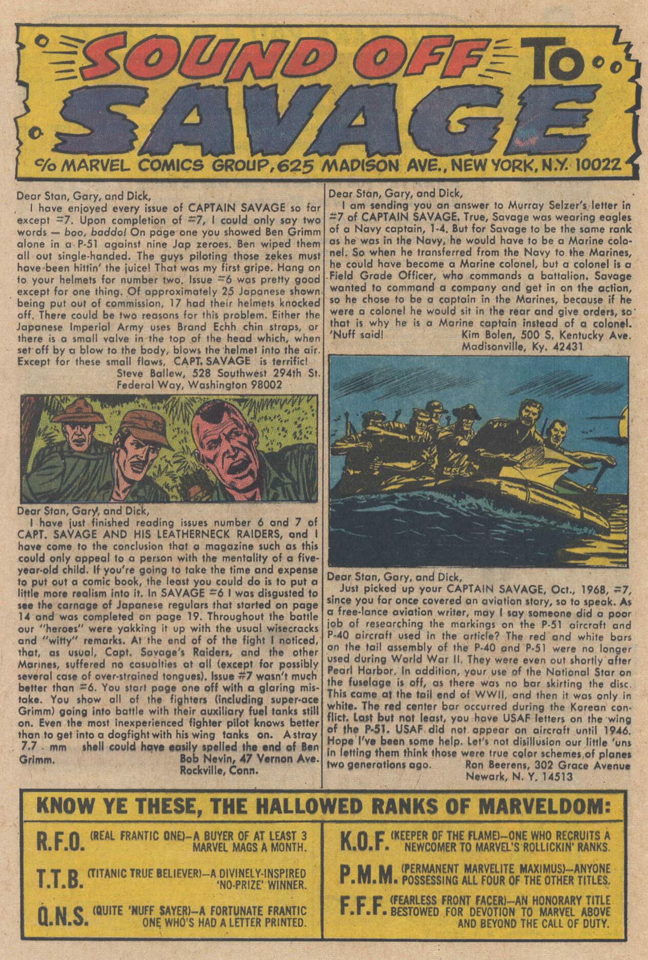 Captain Savage and his Leatherneck Raiders Issue #10 #10 - English 31