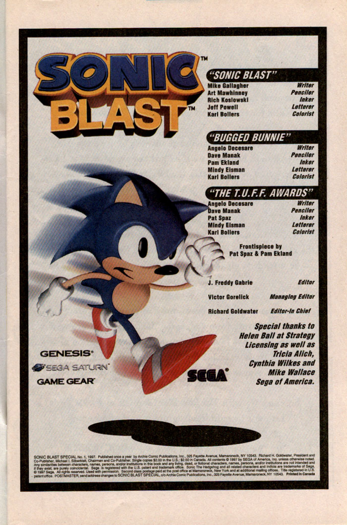 Read online Sonic Blast Special comic -  Issue # Full - 2