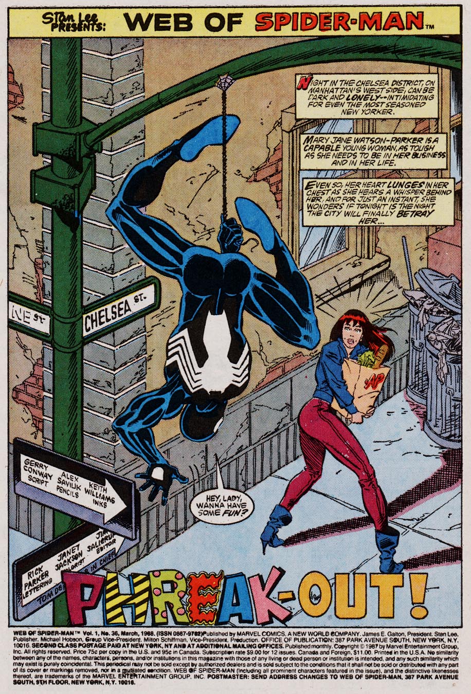 Read online Web of Spider-Man (1985) comic -  Issue #36 - 2