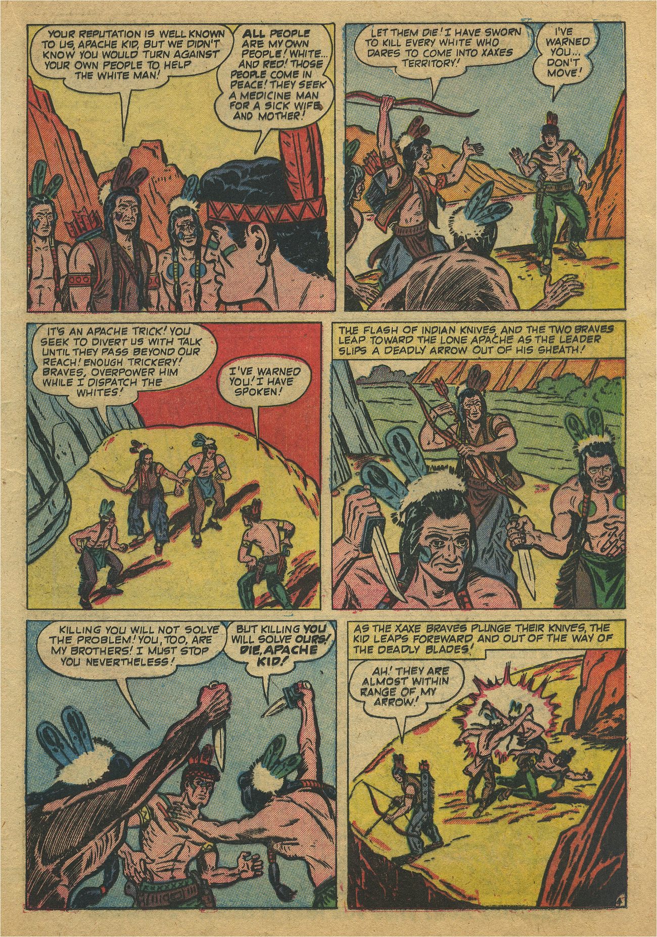 Read online Apache Kid comic -  Issue #7 - 17