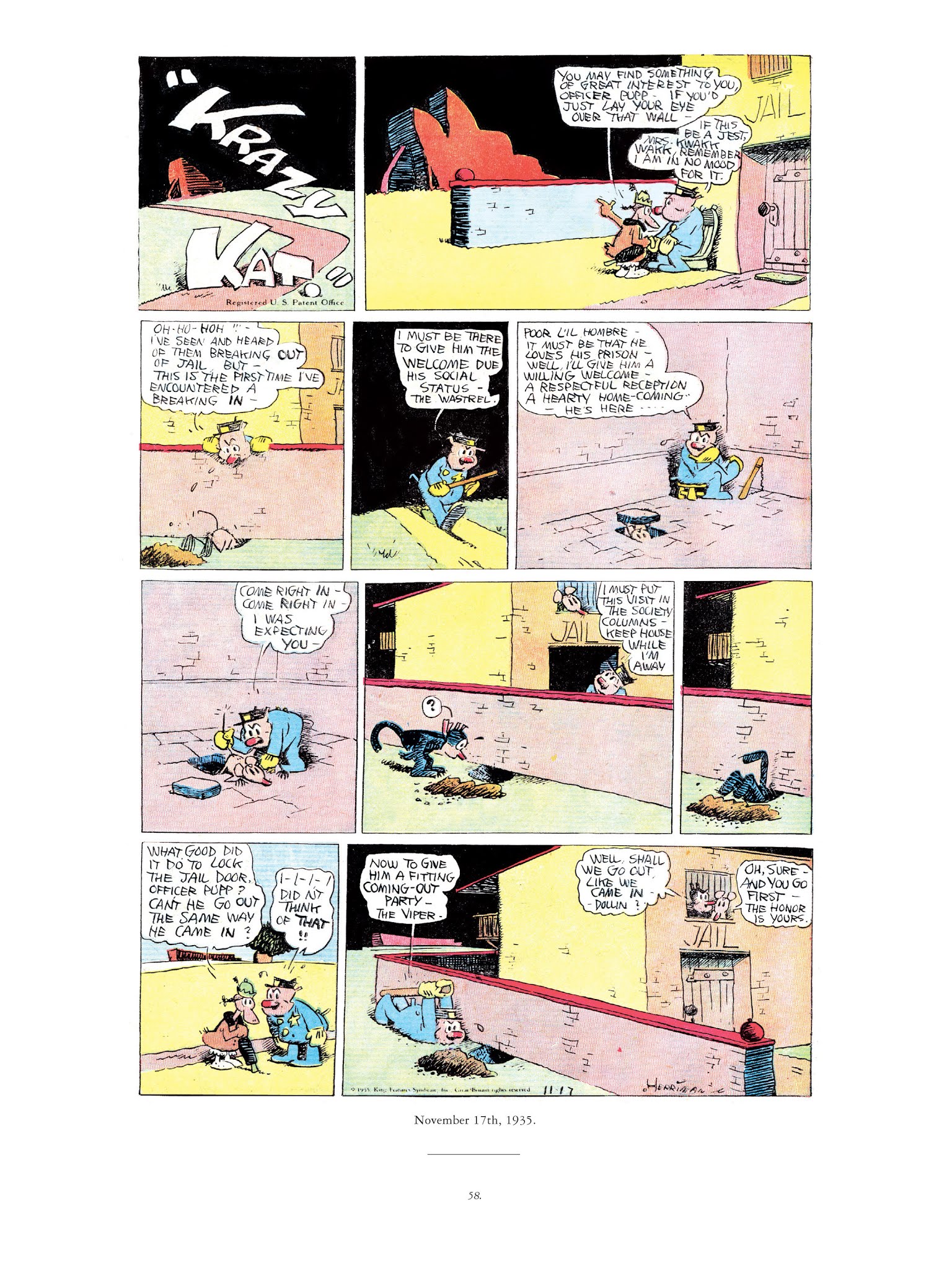 Read online Krazy & Ignatz comic -  Issue # TPB 9 - 56