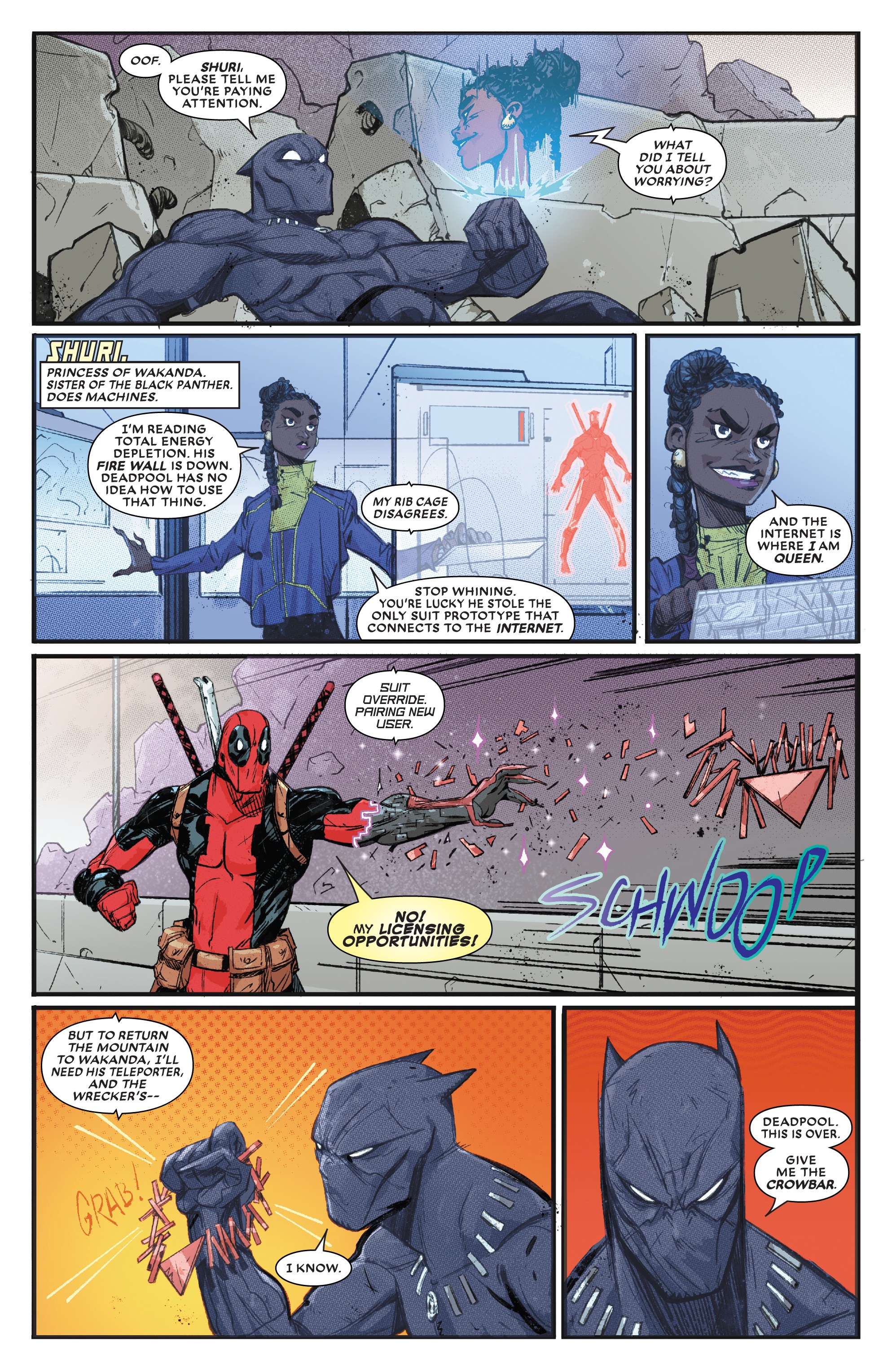 Read online Black Panther vs Deadpool comic -  Issue #5 - 10