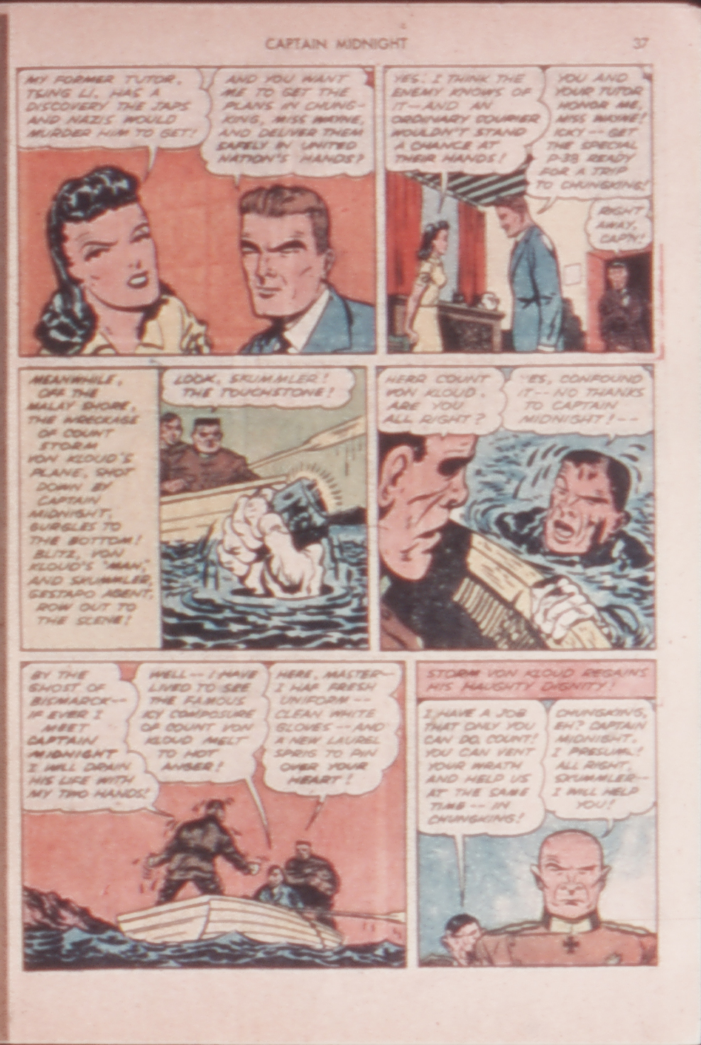 Read online Captain Midnight (1942) comic -  Issue #14 - 35
